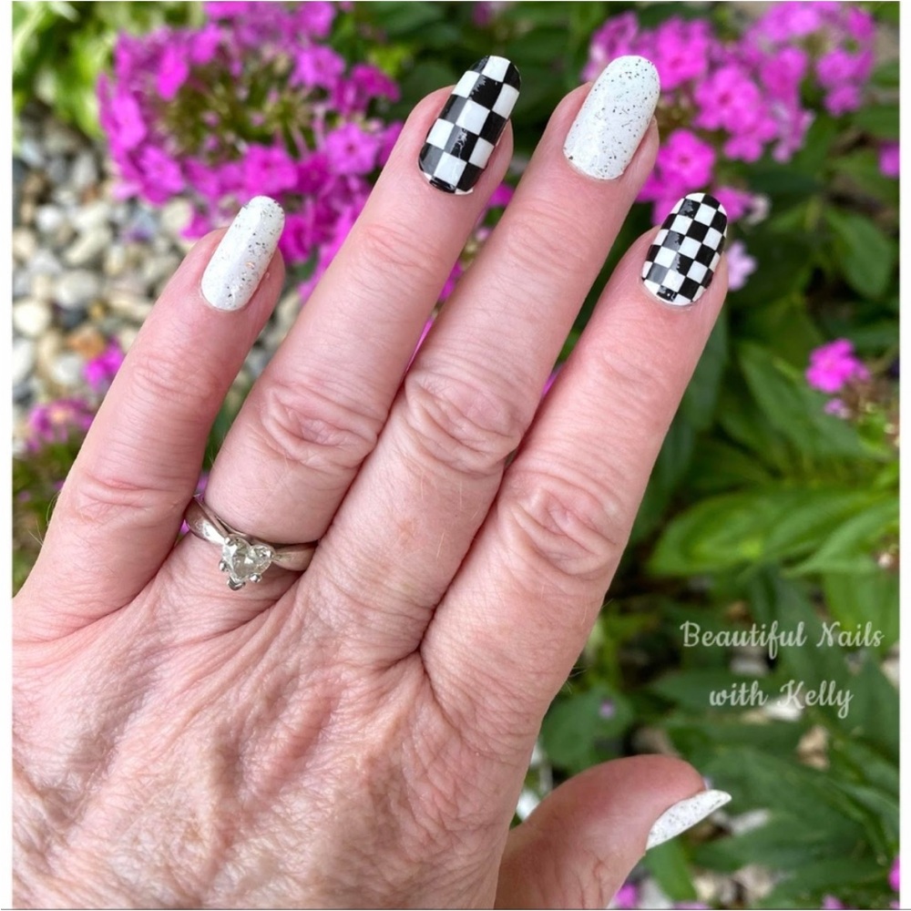 *Retired* Color Street: Check Yourself | Checkerboard Racing Clear Overlay - Picture 6 of 13